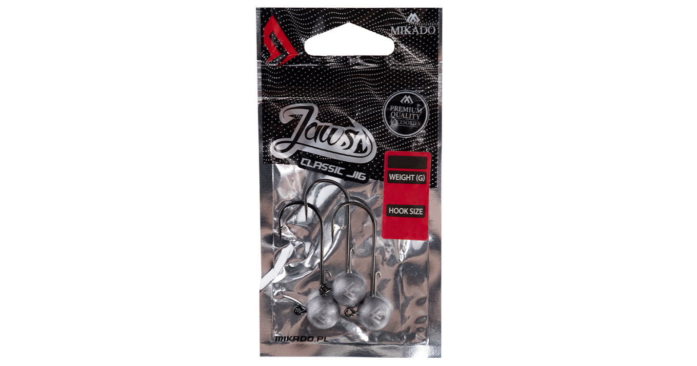 Mikado Jig Head - Jaws Classic - 10g-3/0 Bn - 3 Stk.