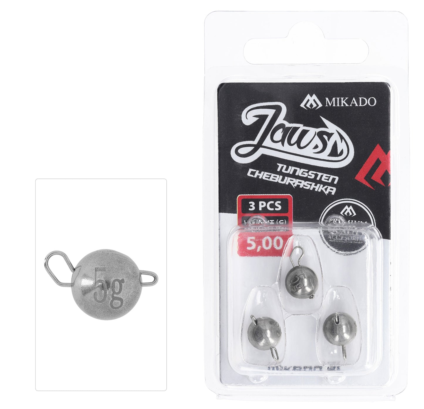 Mikado Cheburashka - Tungsten Jaws 5g - 3 Stk.