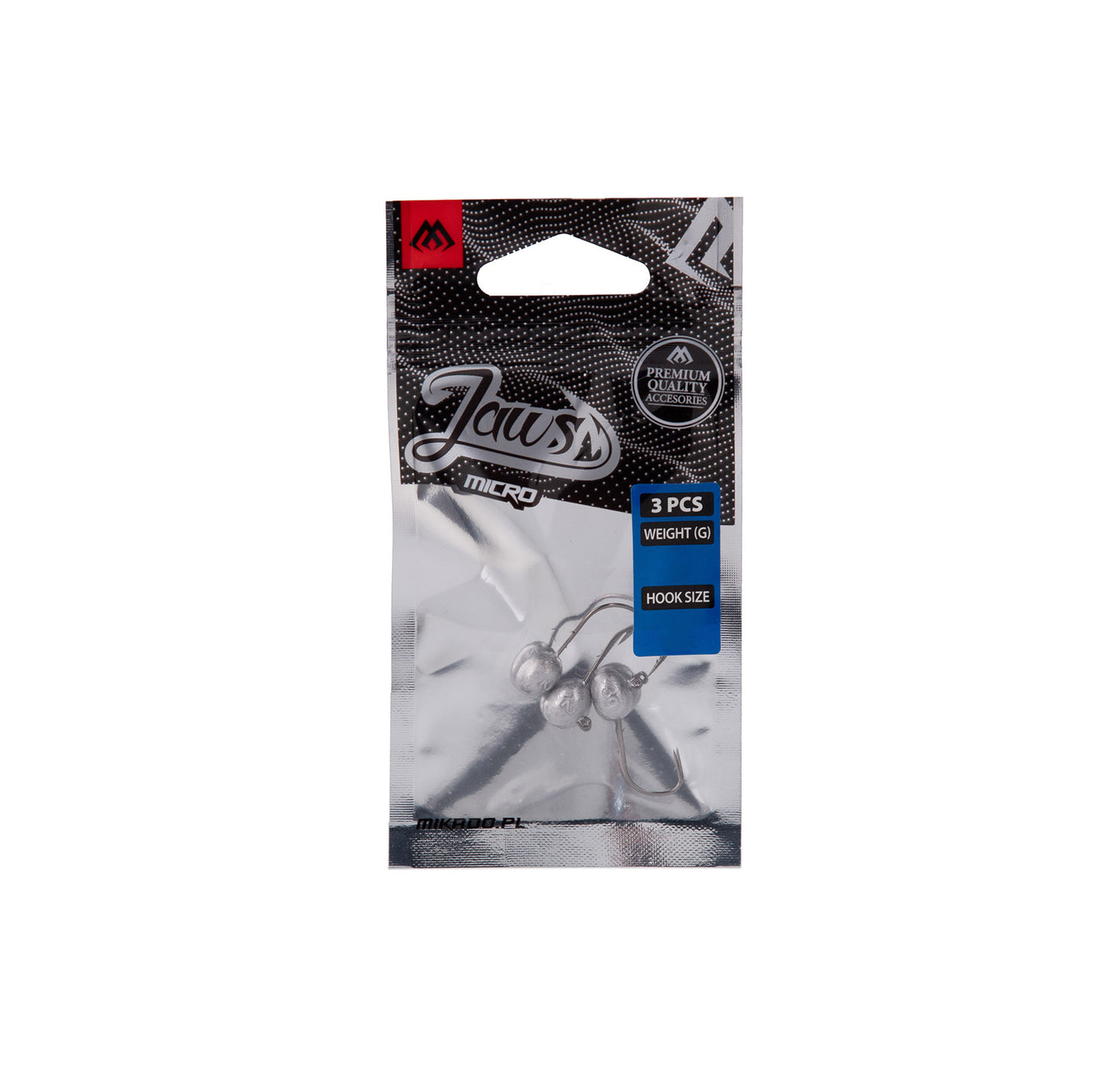 Mikado Jig Head - Jaws Micro - 4g-2 Bn - 3 Stk.
