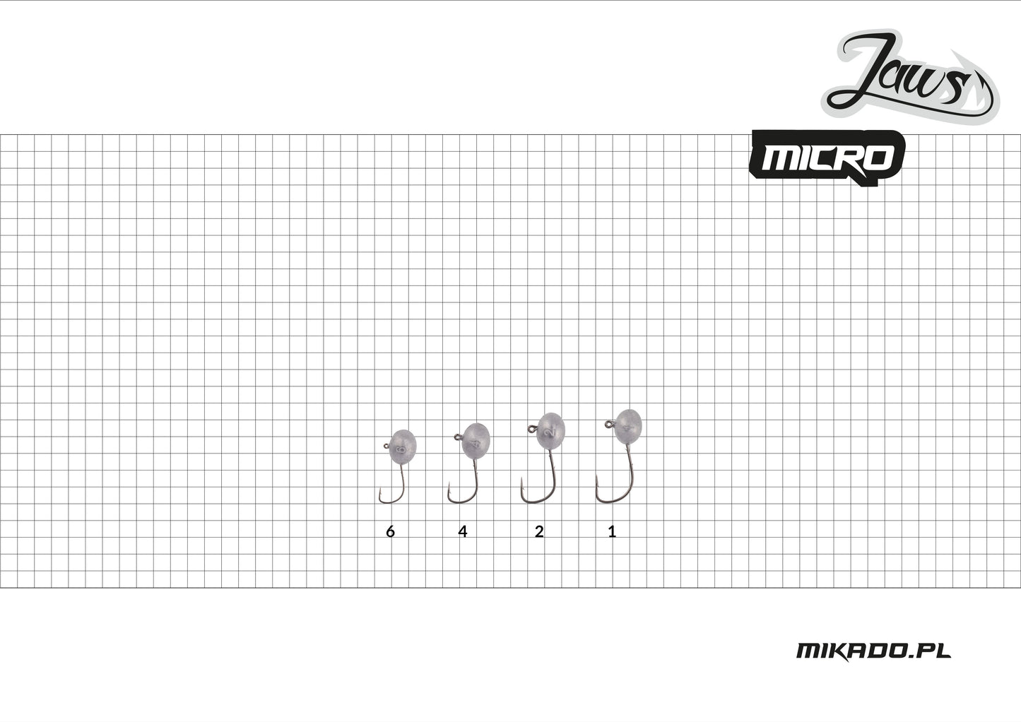 Mikado Jig Head - Jaws Micro - 5g-2 Bn - 3 Stk.