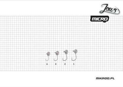Mikado Jig Head - Jaws Micro - 5g-2 Bn - 3 Stk.