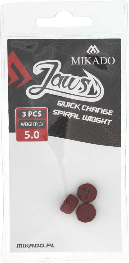 Mikado Austauschbare Last - Für Schrauben - Jaws Quick Change Spiral - 5gr - 3 Stk.
