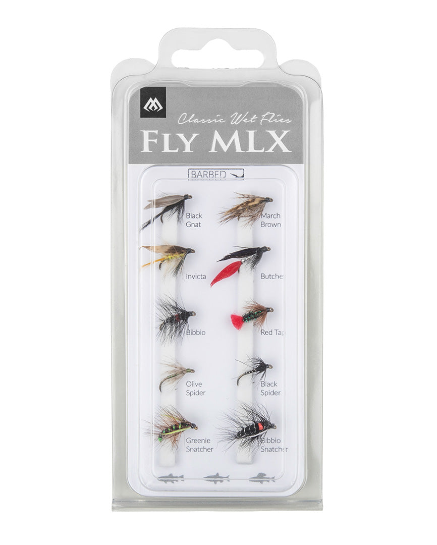 Mikado Set - Künstliche Fliegen - Wet Flies - Barbed - 1 Satz