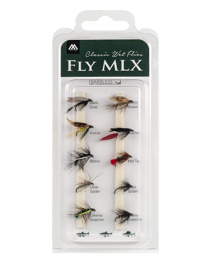 Mikado Set - Künstliche Fliegen - Wet Flies - Barbless - 1 Satz