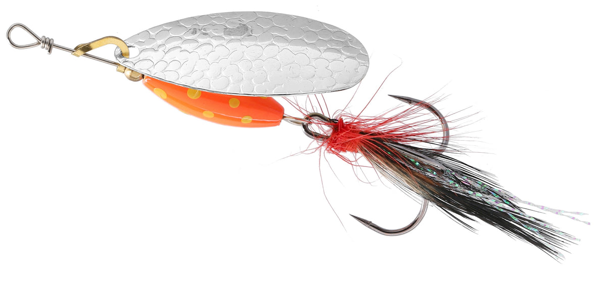 Mikado Spinner - M-Grub Nr 4 Silber / Red Tiger - 1 Stk.