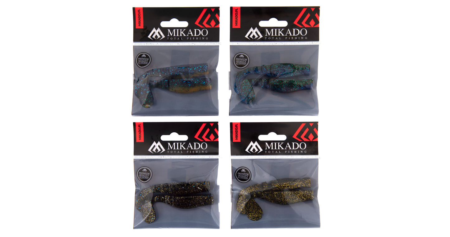 Mikado Köder - Fishunter Ii 9.5cm/DARK Mix - 2 Stk.