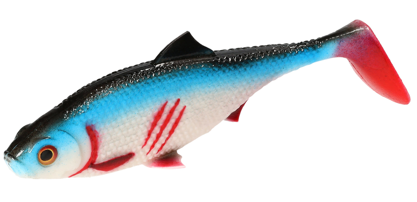 Mikado Köder - Mft Roach 8cm/BLEEDING Blue - 4 Stk.
