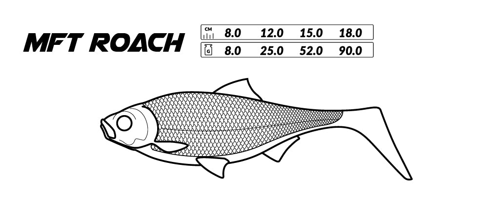 Mikado Köder - Mft Roach 15cm/BREAM - 2 Stk.