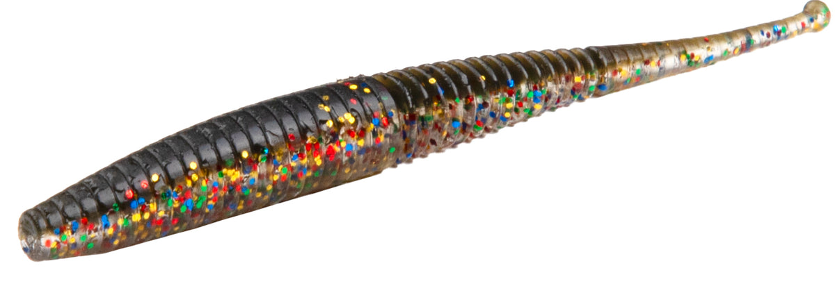 Mikado Köder - M-Craft Wiggly Worm 50mm / Magic Black  - 10 Stk.