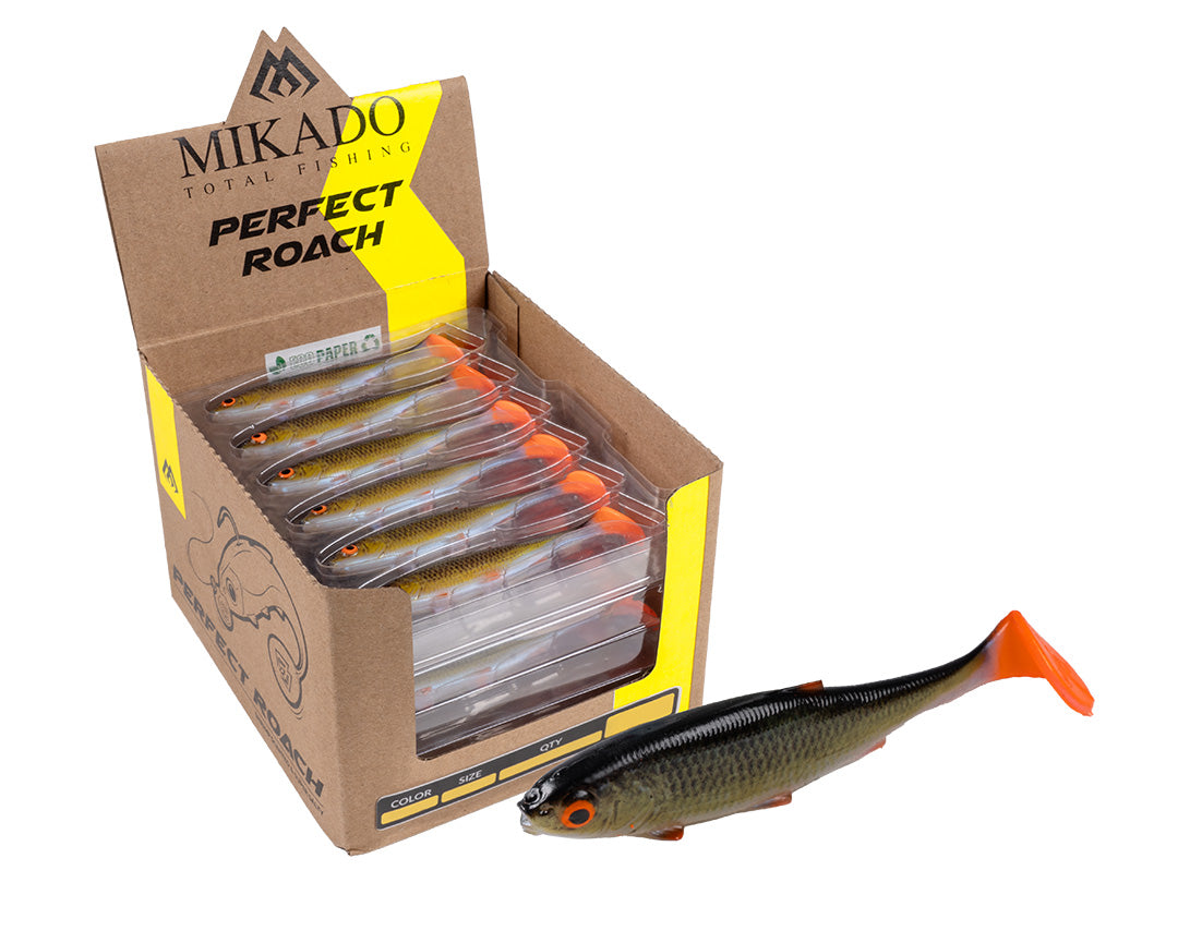 Mikado Köder - Perfect Roach 10cm/3D Rudd- Bulk - 25 Stk.