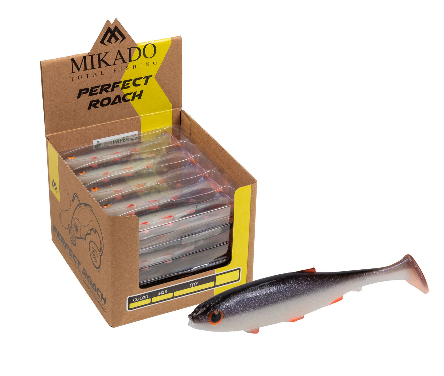 Mikado Köder - Perfect Roach 8.5cm/3D Roach- Bulk - 36 Stk.