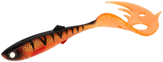 Mikado Köder - Sicario Pike Tail 8.5cm/Orange Perch - 4 Stk.