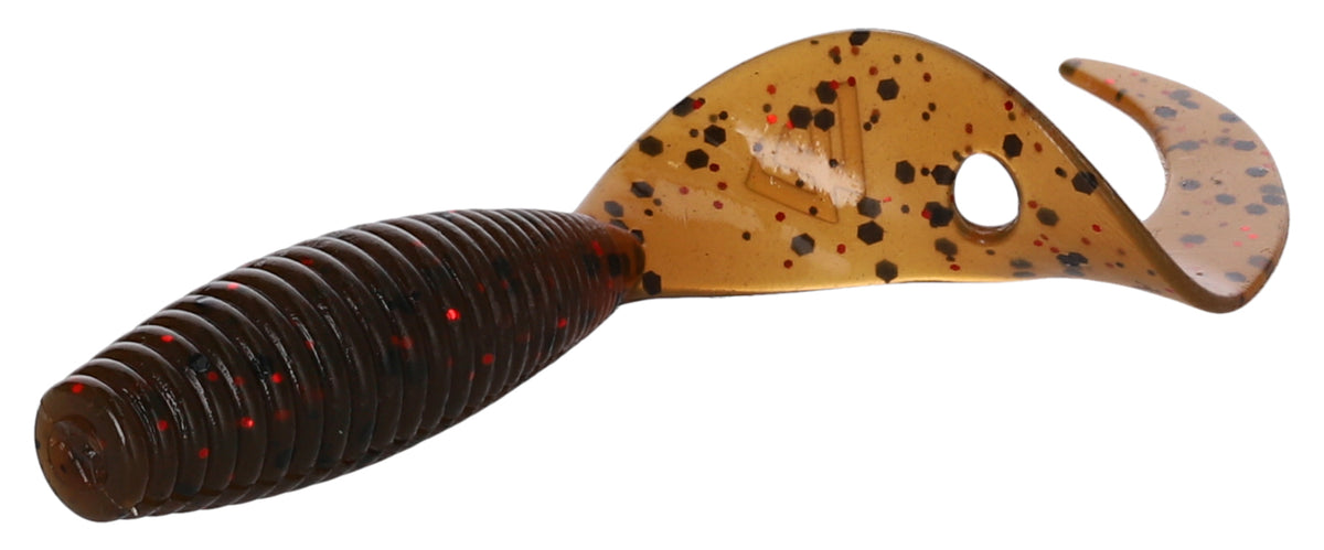 Mikado Köder - Twister 64mm/ Brown Pumpkin - 6 Stk.