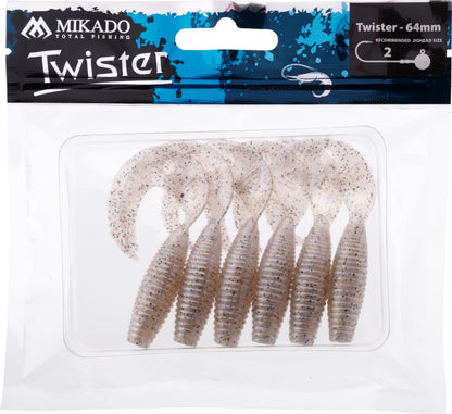 Mikado Köder - Twister 64mm/ Pepper Pearl - 6 Stk.