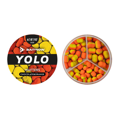 Mikado Wafters Method Feeder - Yolo ORANGE&YELLOW Chocolate-Orange Grösse 6/8/10 24g - Packung 1 stk.