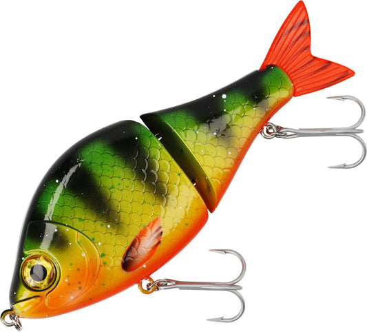Mikado Wobbler - Mft Swimbait - / Hot Perch Langsam Sinkend