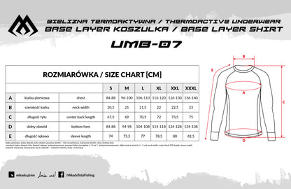 Mikado Thermoaktive Unterwäsche - Base Layer Shirt - Größe 3XL - 1 Stk.