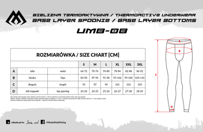 Mikado Thermoaktive Unterwäsche - Base Layer Hose - Größe Xxl - 1 Stk.