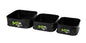 Mikado Eva-Behälter - Mf Pellet Set - (25x25x8cm) 1 Stk. + (21x21x8cm) 1 Stk. + (18x18x8cm) 1 Stk. - 1 Set