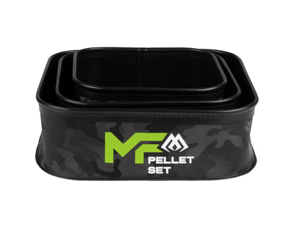 Mikado Eva-Behälter - Mf Pellet Set - (25x25x8cm) 1 Stk. + (21x21x8cm) 1 Stk. + (18x18x8cm) 1 Stk. - 1 Set