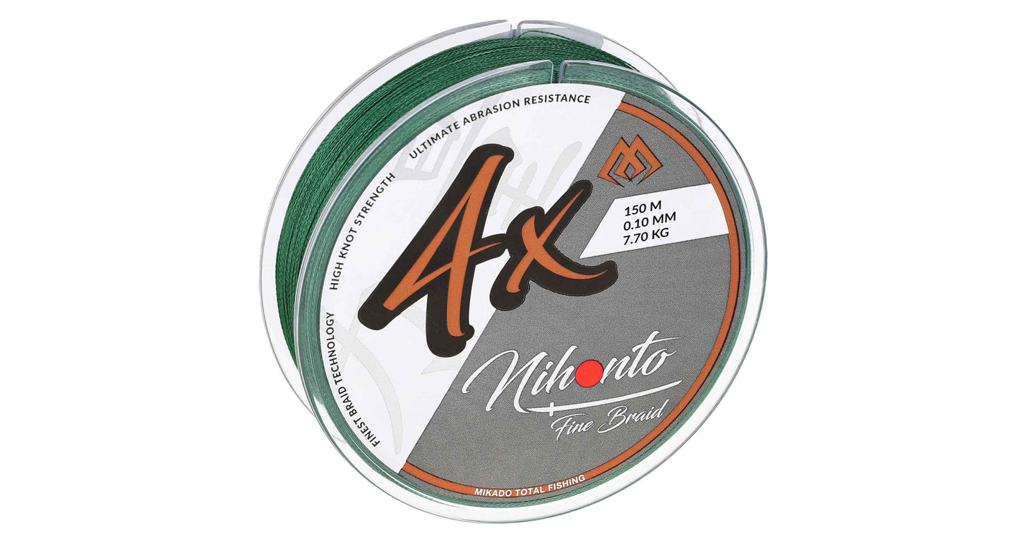 Mikado Geflochtene Schnüre - Nihonto Fine Braid - 0.16mm/12.5kg/150m - Grün - 1 Spule