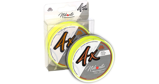Mikado Geflochtene Schnüre - Nihonto Fine Braid - 0.23mm/20.2kg/300m - Fluo Gelb - 1 Spule