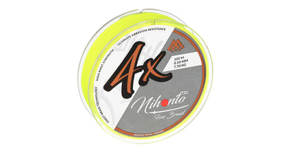 Mikado Geflochtene Schnüre - Nihonto Fine Braid - 0.16mm/12.5kg/300m - Fluo Gelb - 1 Spule