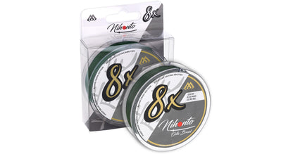 Mikado Geflochtene Schnüre - Nihonto Octa Braid - 0.26mm/22.6kg/10m - Grün - 1 Spule