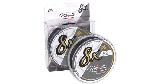Mikado Geflochtene Schnüre - Nihonto Octa Braid - 0.12mm/8.9kg/300m - Schwarz - 1 Spule