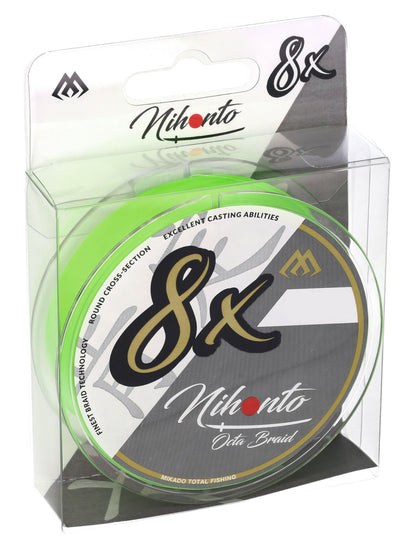 Mikado Geflochtene Schnüre - Nihonto Octa Braid - 0.18mm/16.4kg/150m - Fluo - 1 Spule