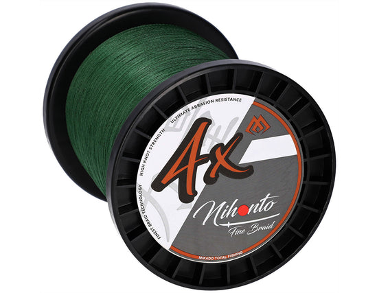 Mikado Geflochtene Schnüre - Nihonto Fine Braid - 0.12mm/8.8kg/3000m - Grün - 1 Spule