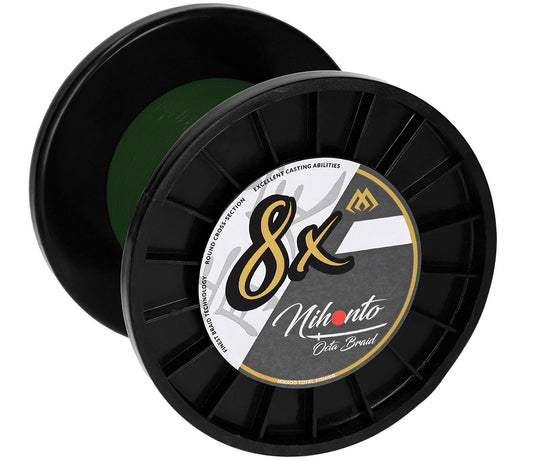 Mikado Geflochtene Schnüre - Nihonto Octa Braid - 0.23mm/20.8kg/3000m - Grün - 1 Spule
