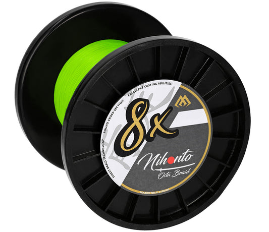 Mikado Geflochtene Schnüre - Nihonto Octa Braid - 0.10mm/7.75kg/3000m - Fluo - 1 Spule