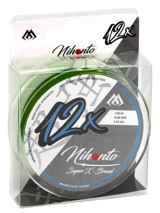 Mikado Geflochtene Schnüre - Nihonto Super X-Braid - 0.20mm/18.5kg/150m - Dunkelgrün - 1 Spule