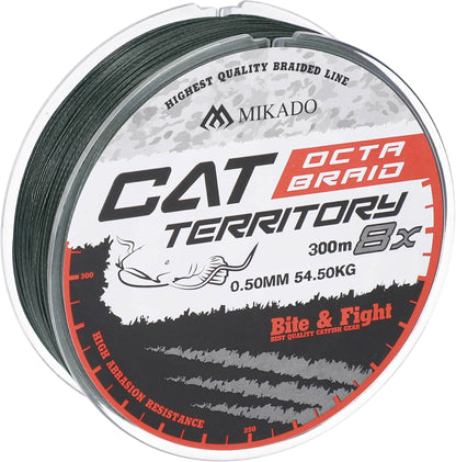 Mikado Geflochtene Schnüre - Cat Territory Octa Braid - 0.40mm/43.2kg/300m - Grün - 1 Spule