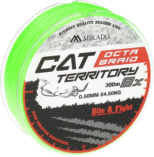Mikado Geflochtene Schnüre - Cat Territory Octa Braid - 0.60mm/61.8kg/300m - Fluo - 1 Spule