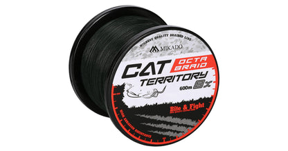 Mikado Geflochtene Schnüre - Cat Territory Octa Braid - 0.50mm/53.3kg/600m - Grün - 1 Spule