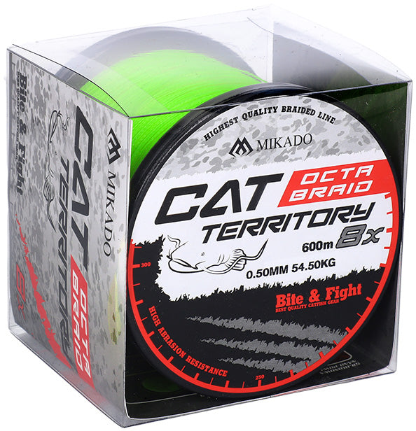 Mikado Geflochtene Schnüre - Cat Territory Octa Braid - 0.70mm/76.4kg/600m - Fluo - 1 Spule