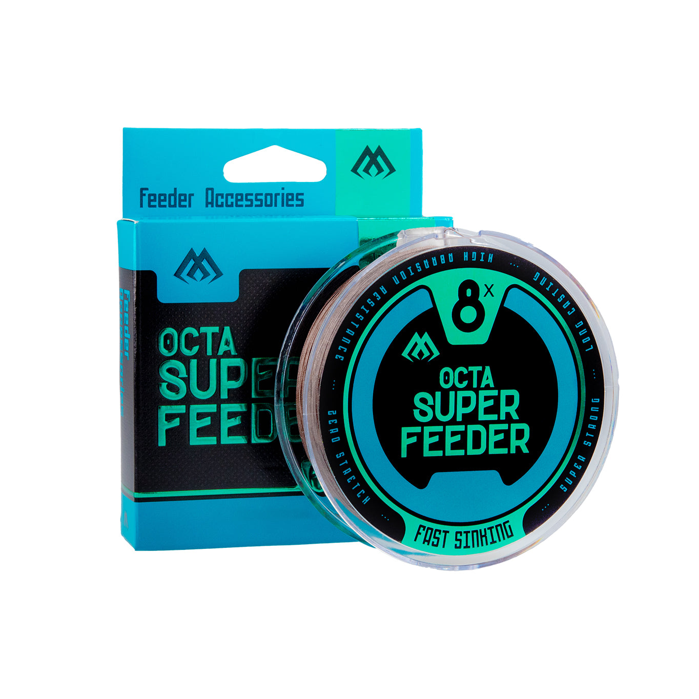 Mikado Geflochtene Schnüre -  Octa Super Feeder - Sinking - 0.16mm/13.10kg/150m - 1 Spule
