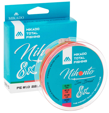 Mikado Geflochtene Schnüre - Nihonto Sea Braid - 0.18mm/16.4kg/150m - Mehrfarbig - 1 Spule