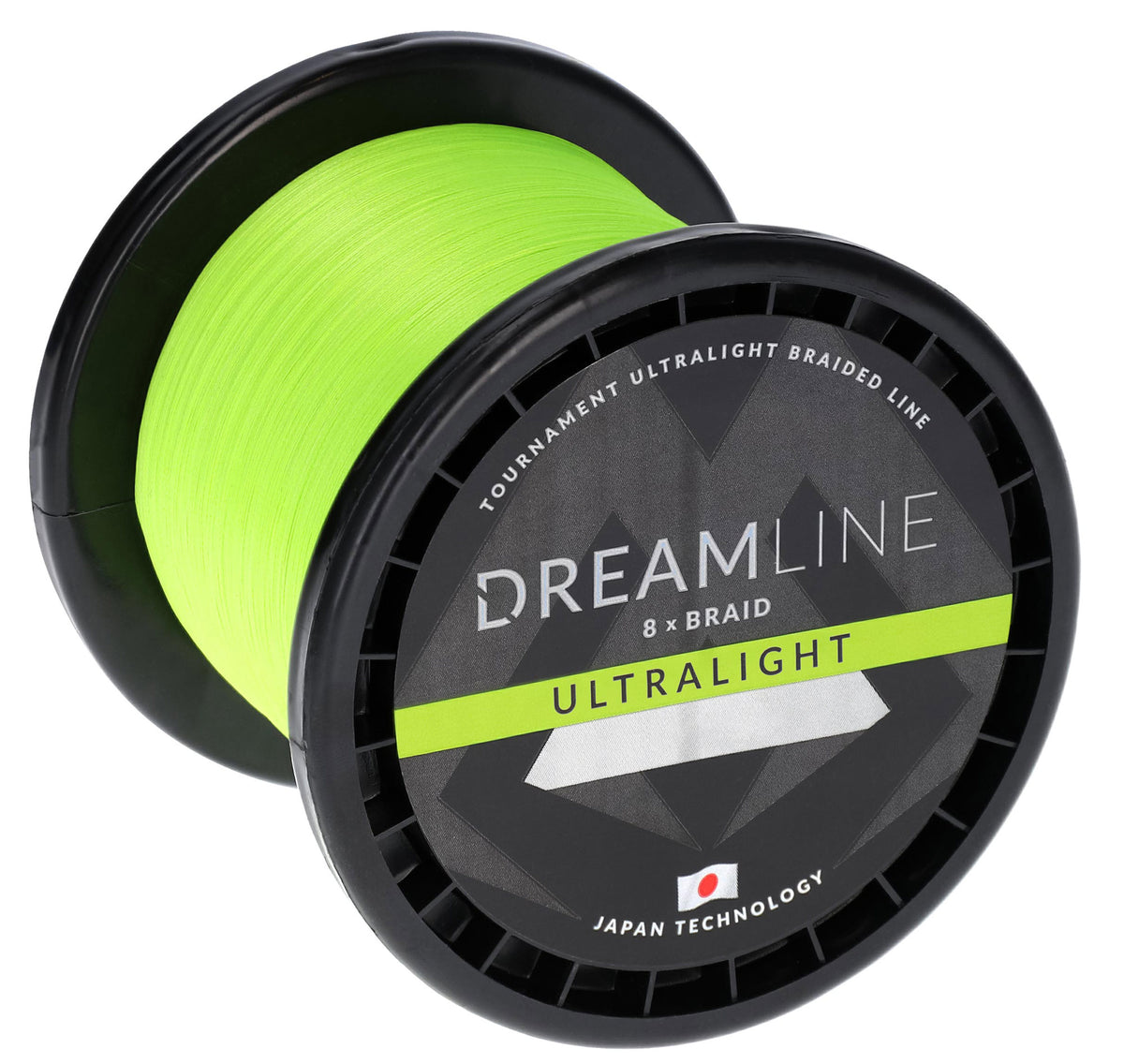 Mikado Geflochtene Schnüre - Dreamline Ultralight - 0.035mm/2.53kg/2100m - Fluo Grün - 1 Spule