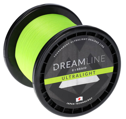 Mikado Geflochtene Schnüre - Dreamline Ultralight - 0.047mm/3.87kg/2100m - Fluo Grün - 1 Spule