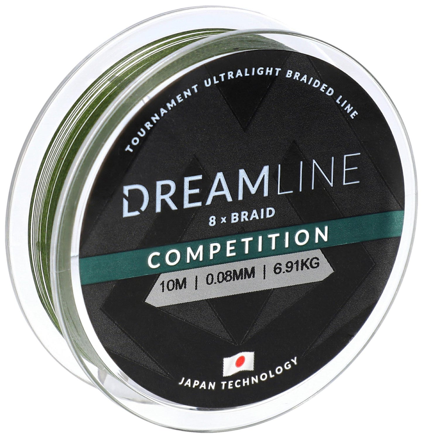 Mikado Geflochtene Schnüre - Dreamline Competition - 0.08mm/6.91kg/10m - Grün - 1 Spule