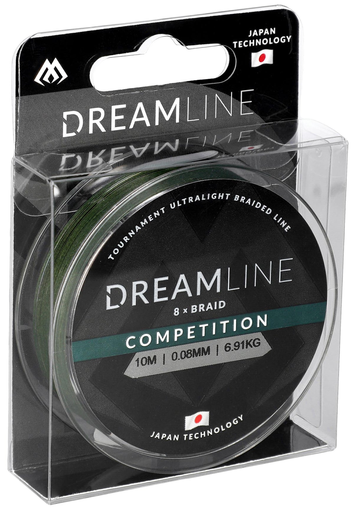 Mikado Geflochtene Schnüre - Dreamline Competition - 0.12mm/10.21kg/10m - Grün - 1 Spule