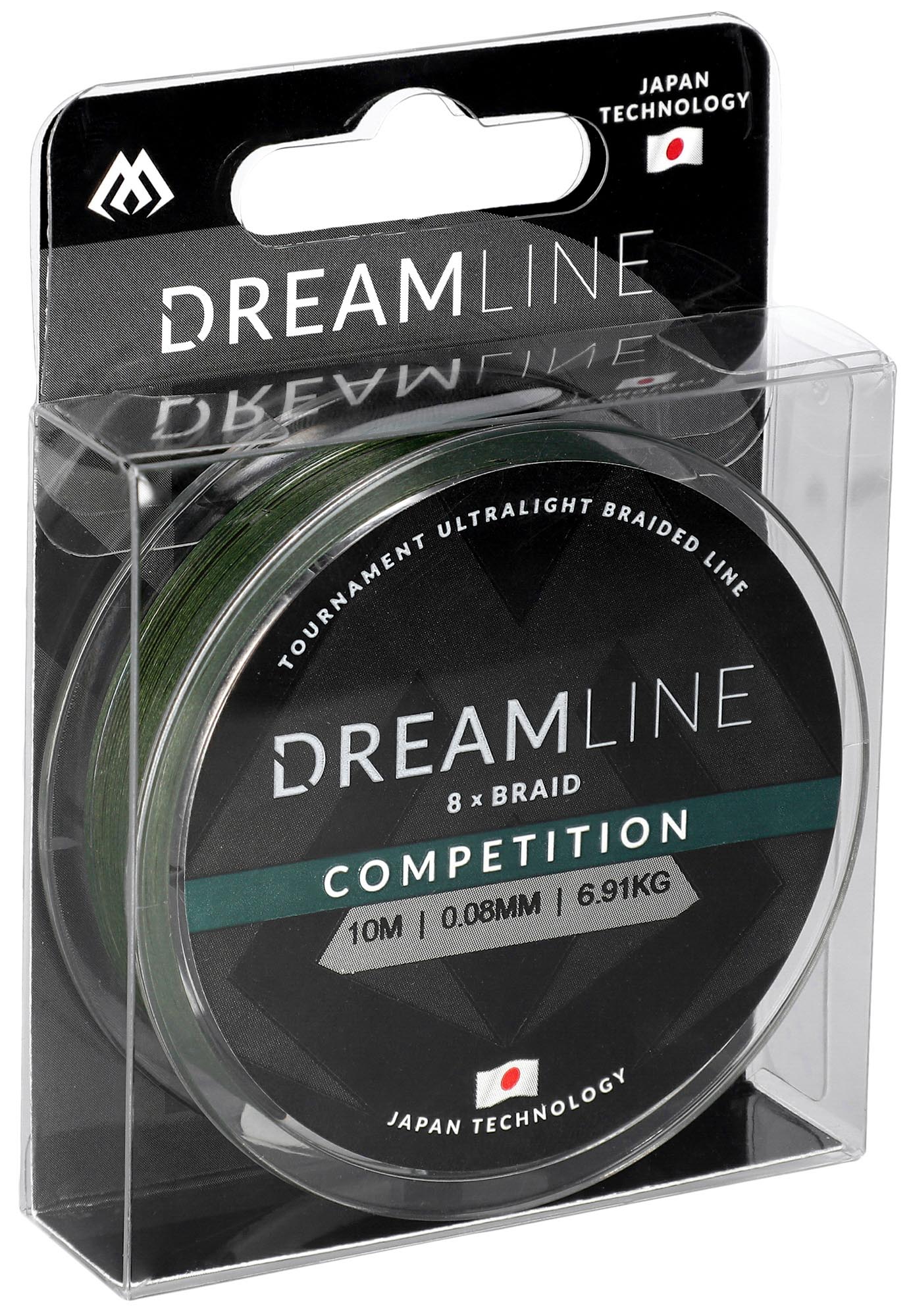 Mikado Geflochtene Schnüre - Dreamline Competition - 0.18mm/18.32kg/10m - Grün - 1 Spule