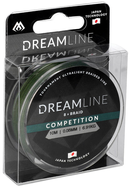 Mikado Geflochtene Schnüre - Dreamline Competition - 0.18mm/18.32kg/10m - Grün - 1 Spule
