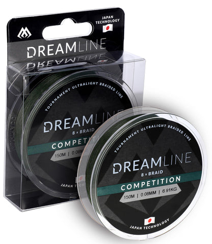 Mikado Geflochtene Schnüre - Dreamline Competition - 0.12mm/10.21kg/150m - Grün - 1 Spule