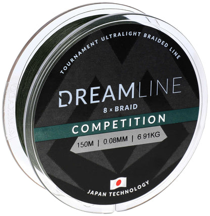 Mikado Geflochtene Schnüre - Dreamline Competition - 0.14mm/12.98kg/150m - Grün - 1 Spule