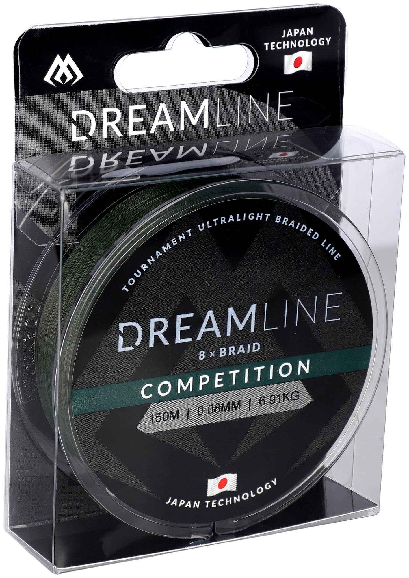 Mikado Geflochtene Schnüre - Dreamline Competition - 0.20mm/20.83kg/150m - Grün - 1 Spule