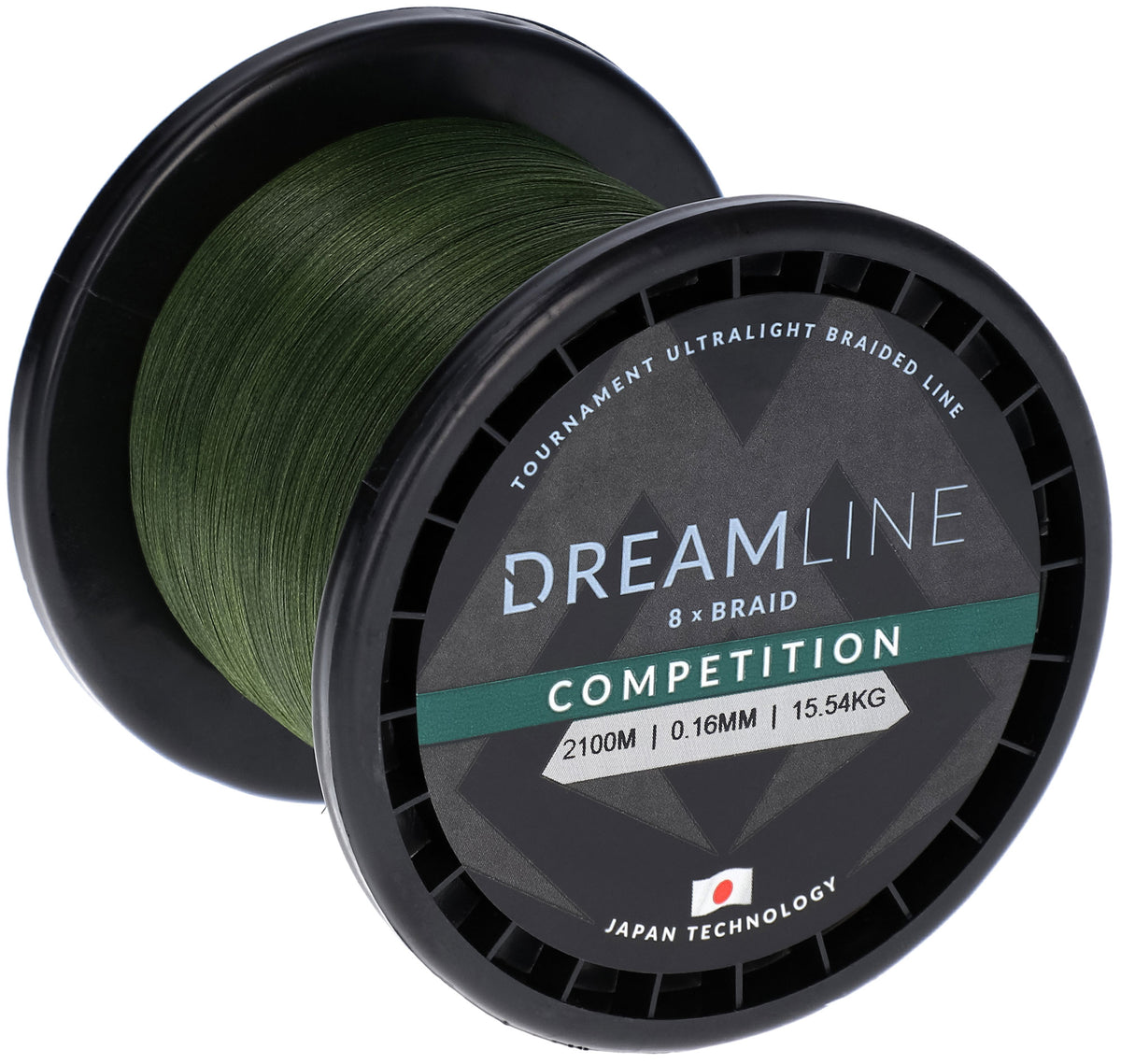 Mikado Geflochtene Schnüre - Dreamline Competition - 0.08mm/6.91kg/2100m - Grün - 1 Spule